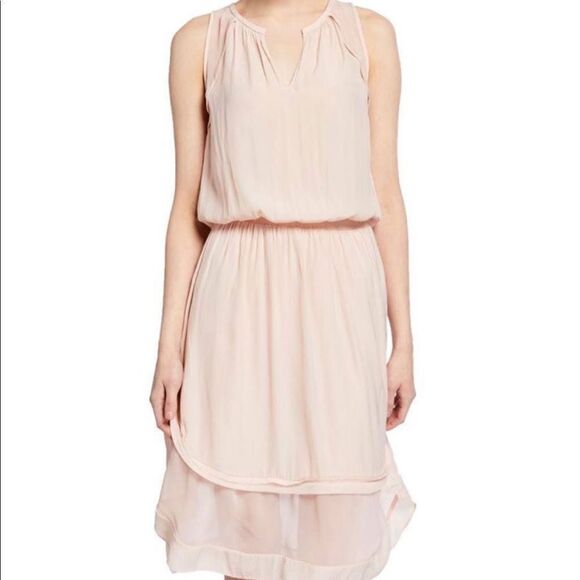 Ramy Brook Dress Womens Quinn Blush Pink Chiffon Ladies Medium New - Picture 1 of 10